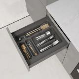 UPPO Лоток кухонный для столовых приборов для ящика c фасадом 400мм, цвет серый базальт R140SC9720, фото 2