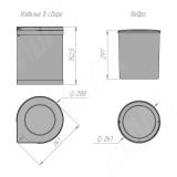 Ведро для мусора 14 л SLG 009-14L, фото 1