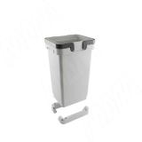 SINGLE S Ведро с ручками, пластик, объем 10л, H=370мм, цвет серый SM10G, фото 1