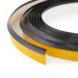 Плинтус уплотнительный универсальный со скотчем, 5 м., черный STP.001S.50BK, фото 1