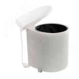 TWIST Ведро для мусора подвесное 12л с крышкой, с крепежом, цвет белый STP001-12WT, фото 1