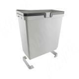 SINGLE XL Ведро с ручками, пластик, объем 33л, H=460мм, цвет серый XL33G, фото 1