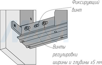 Установка  выдвижной колонны ELEMENT, 150 мм, высота 1960-2360 мм, 5 корзин, полное выдвижение, плавное закрывание  (артикул CLST.3521.15HFS), схема 9