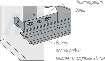 Установка  выдвижной колонны ELEMENT, 200 мм, высота 1960-2360 мм, 5 корзин, полное выдвижение, плавное закрывание  (артикул CLST.3521.20HFS), схема 9