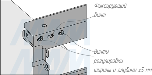 Установка  выдвижной колонны ELEMENT, 300 мм, высота 1960-2360 мм, 5 корзин, полное выдвижение, плавное закрывание  (артикул CLST.3521.30HFS), схема 8