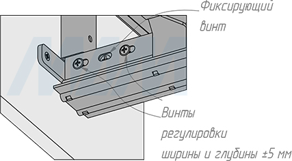 Установка  выдвижной колонны ELEMENT, 300 мм, высота 1960-2360 мм, 5 корзин, полное выдвижение, плавное закрывание  (артикул CLST.3521.30HFS), схема 9
