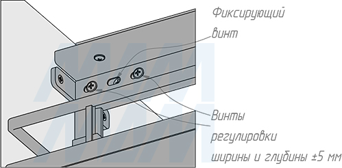 Установка выдвижной колонны ELEMENT, 400 мм, высота 1960-2360 мм, 5 корзин, полное выдвижение, плавное закрывание (артикул CLST.3521.40HFS), схема 8