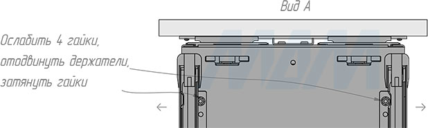 Установка двухуровневой корзины LAMINA, 300 мм, с боковым креплением (артикул EGTGM30B2LGM), схема 2