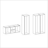 Схема размещения профилей для верхнего яруса GOLIGHT и GOLINE