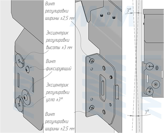 Установка системы PROBOX MAX F30 для сортировки и хранения, 2 емкости (2x13 л), для фасадов шириной 300 мм (артикул MBN302-26DGMAX), схема 8