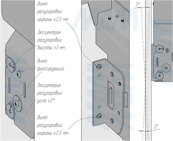 Установка системы PROBOX F40 для сортировки и хранения, 2 емкости (2x31 л), для фасадов шириной 400 мм (артикул MBN402-62DGMID), схема 8