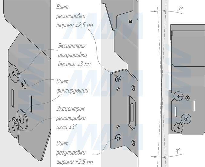 Установка системы PROBOX F60 для сортировки и хранения, 2 емкости (2x28 л), для фасадов шириной 600 мм (артикул MBN452-66DGMID), схема 8