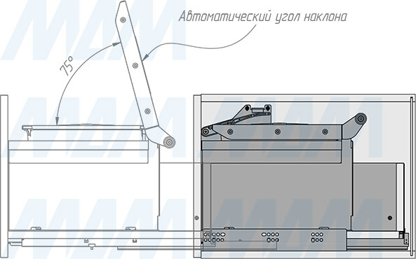 Утилизация мусора в системе MOVEBIN для сортировки мусора и хранения (артикул MVB0 AGM)