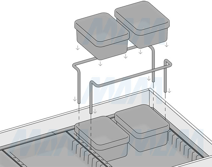 Установка комплекта дополнительных емкостей (артикул PTC KIT PV)