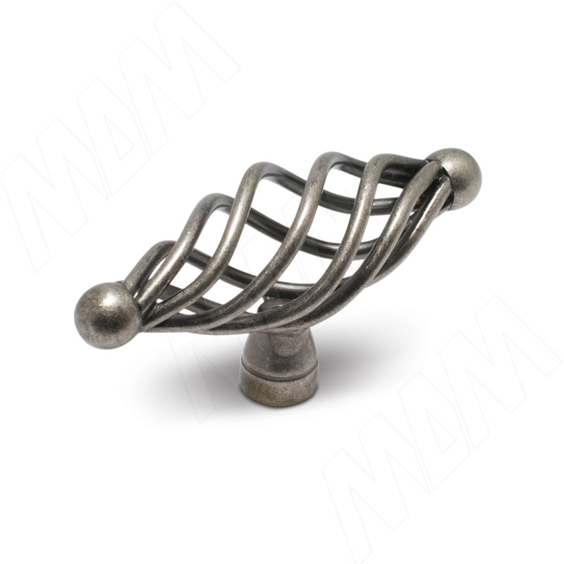 RETICULI Ручка-кнопка серебро состаренное фото товара 1 - GC0111