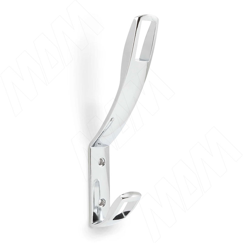 

QUADRA Крючок двухрожковый хром (HK.25.PC), QUADRA Крючок двухрожковый хром