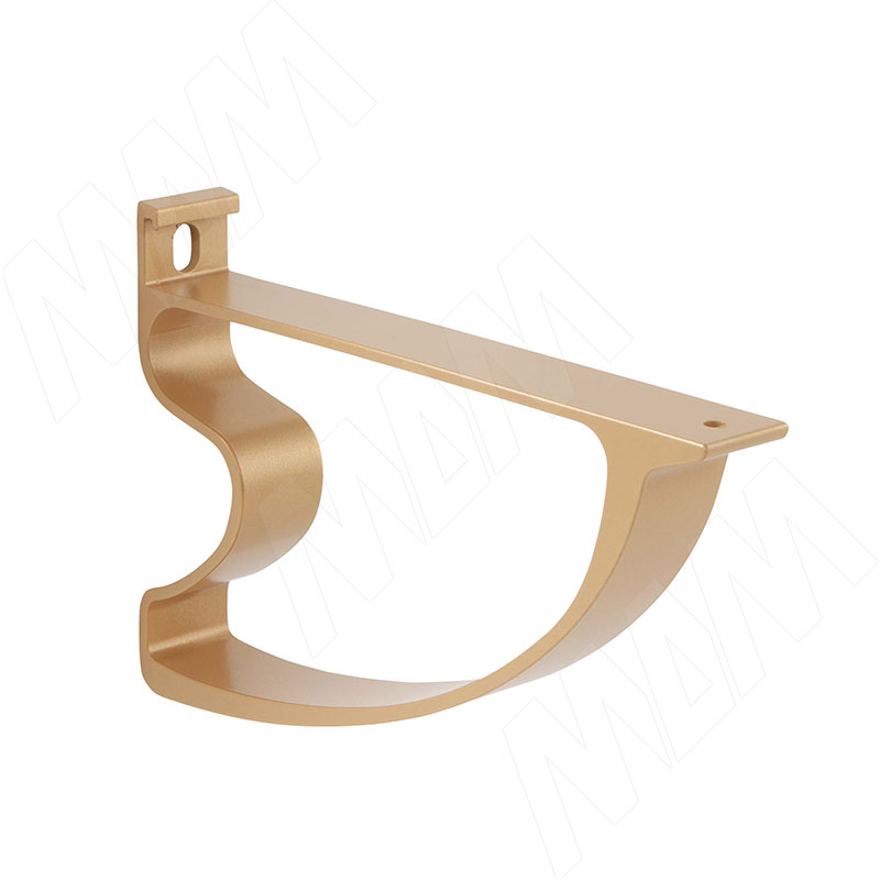 IBIS Менсолодержатель для деревянных полок, золото матовое фото товара 1 - IBS.1054A.9708
