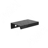 Профиль-ручка 32мм (L=60мм) крепление саморезами черный матовый (краска RAL 9005)