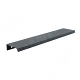 Профиль-ручка 192мм (L=220мм) крепление саморезами графит (краска)
