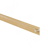 Профиль-ручка крепление саморезами золото матовое (анод), L-3000мм