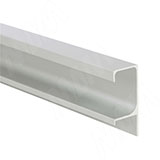 Профиль-ручка крепление саморезами для фасада 16мм, алюминий матовый (анод), L-3000мм