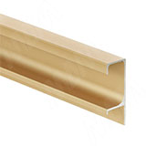 Профиль-ручка крепление саморезами для фасада 16мм,  золото матовое (анод), L-3000мм