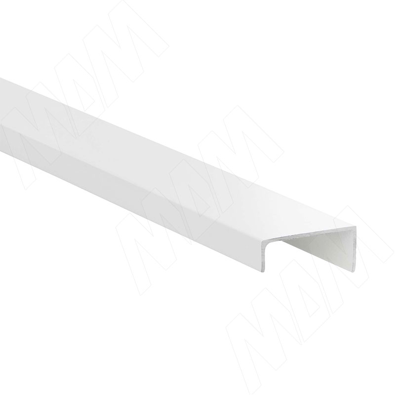 Профиль-ручка крепление саморезами белый матовый (краска RAL9016), L-3000мм фото товара 1 - PH.RU41.3000.WHM PR