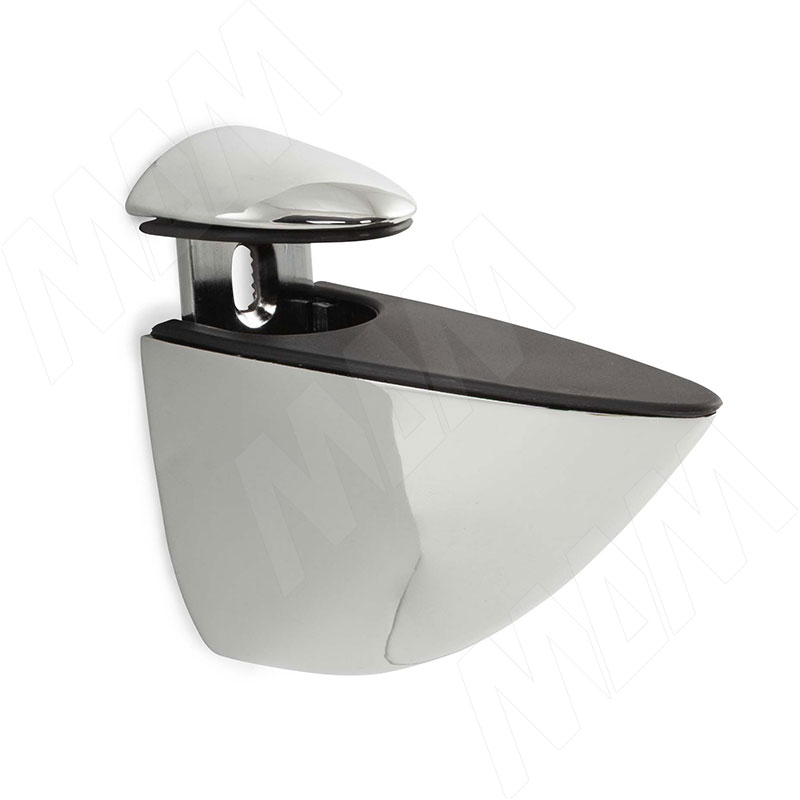 ПЕЛИКАН Менсолодержатель для деревянных и стеклянных полок 0-35 мм, хром фото товара 1 - SHH.06.PC