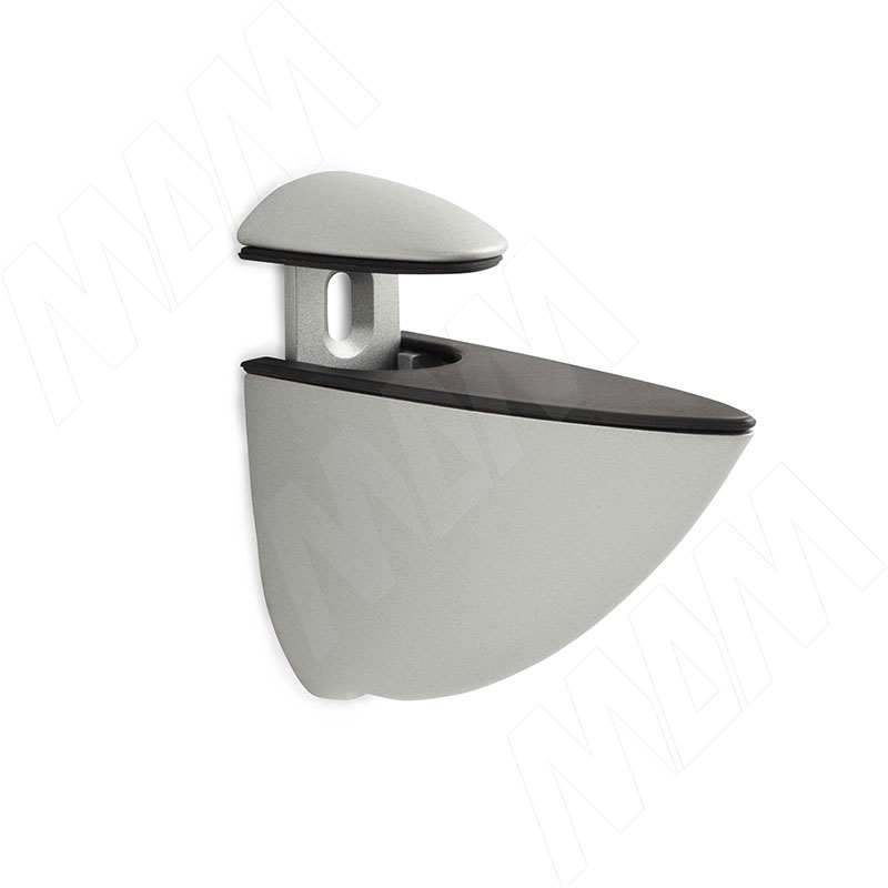 ПЕЛИКАН Менсолодержатель для деревянных и стеклянных полок 0-25 мм, хром матовый фото товара 1 - SHH.07.SP