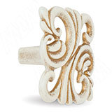 Ручка-кнопка 32мм cлоновая кость/золото винтаж