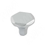 Ручка-кнопка хром матовый D30мм