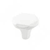 Ручка-кнопка белый матовый D30мм