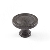 Ручка-кнопка D31мм чугун гранж