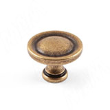 Ручка-кнопка D31мм бронза состаренная