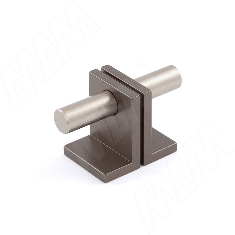 Ручка-кнопка 16мм никель матовый/бронза alucover фото товара 1 - WPO.906.00T.6BG7