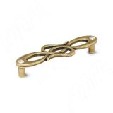 Ручка-скоба 96мм бронза состаренная с кристаллами 1021K.96.23