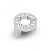 CENTER Ручка-кнопка 32мм хром с кристаллами Сваровски CNT.32K.CL