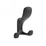 Крючок трехрожковый черный матовый