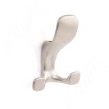 Крючок трехрожковый никель матовый