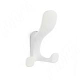 Крючок трехрожковый белый матовый