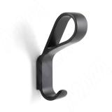 Крючок двухрожковый черный матовый