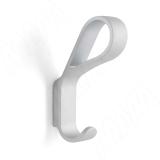 Крючок двухрожковый хром матовый