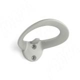 Крючок двухрожковый хром матовый