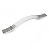 Ручка-скоба 160мм хром/пластик прозрачный MB.09010B.CTR1