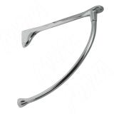 Менсолодержатель для деревянных полок L-240 мм, хром (2 шт.) MS.1220.CL