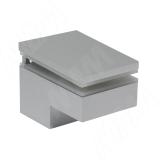 Менсолодержатель 40Х60 мм для деревянных и стеклянных полок 6 - 25 мм, хром матовый (2 шт.) MS.1437.AP