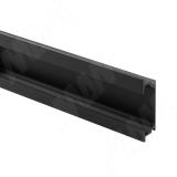 Профиль-ручка крепление саморезами черный матовый (анод), L-3000мм