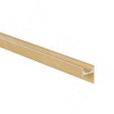 Профиль-ручка крепление саморезами золото матовое (анод), L-3000мм