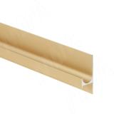 Профиль-ручка крепление саморезами для фасада 18мм, золото матовое (анод), L-3000мм
