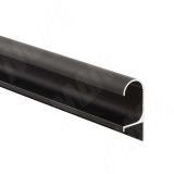 Профиль-ручка крепление саморезами для фасада 16мм, черный матовый (анод), L-3000мм PH.RU33.3000.7W